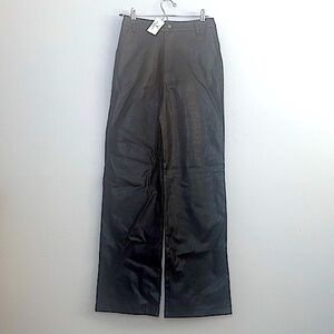 NWT! Windsor Black Faux Leather Pants Small
